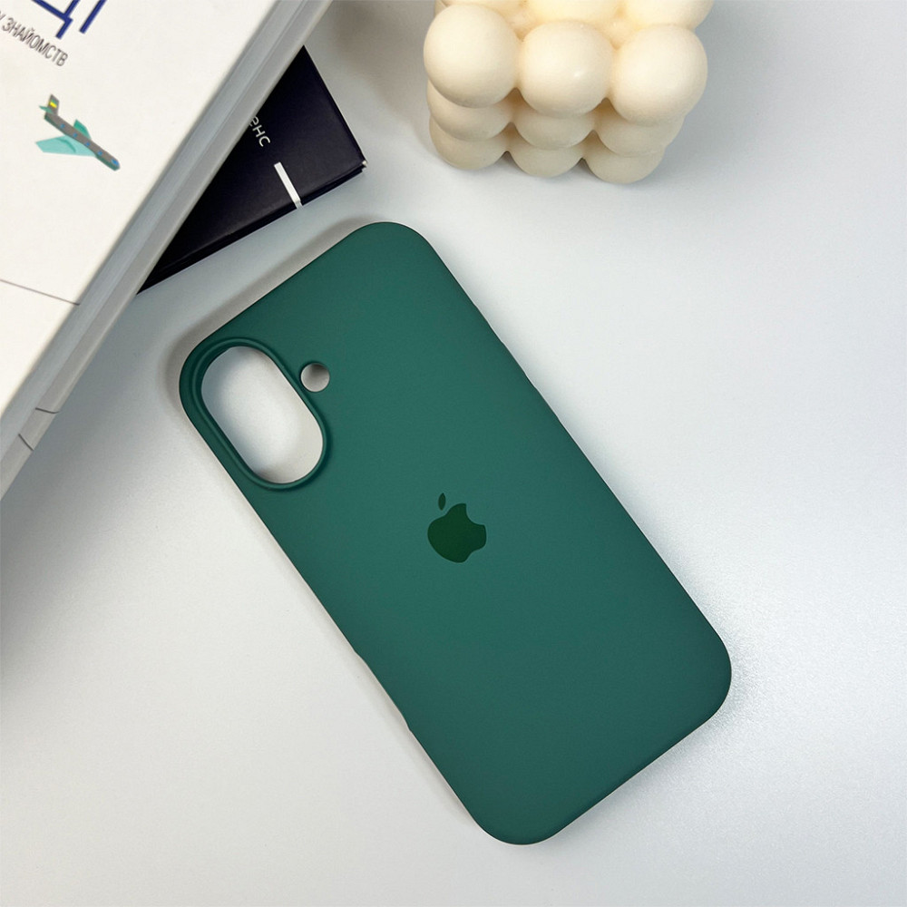 Чохол Silicone для Apple iPhone 16, Pine Green Київ - фото 2