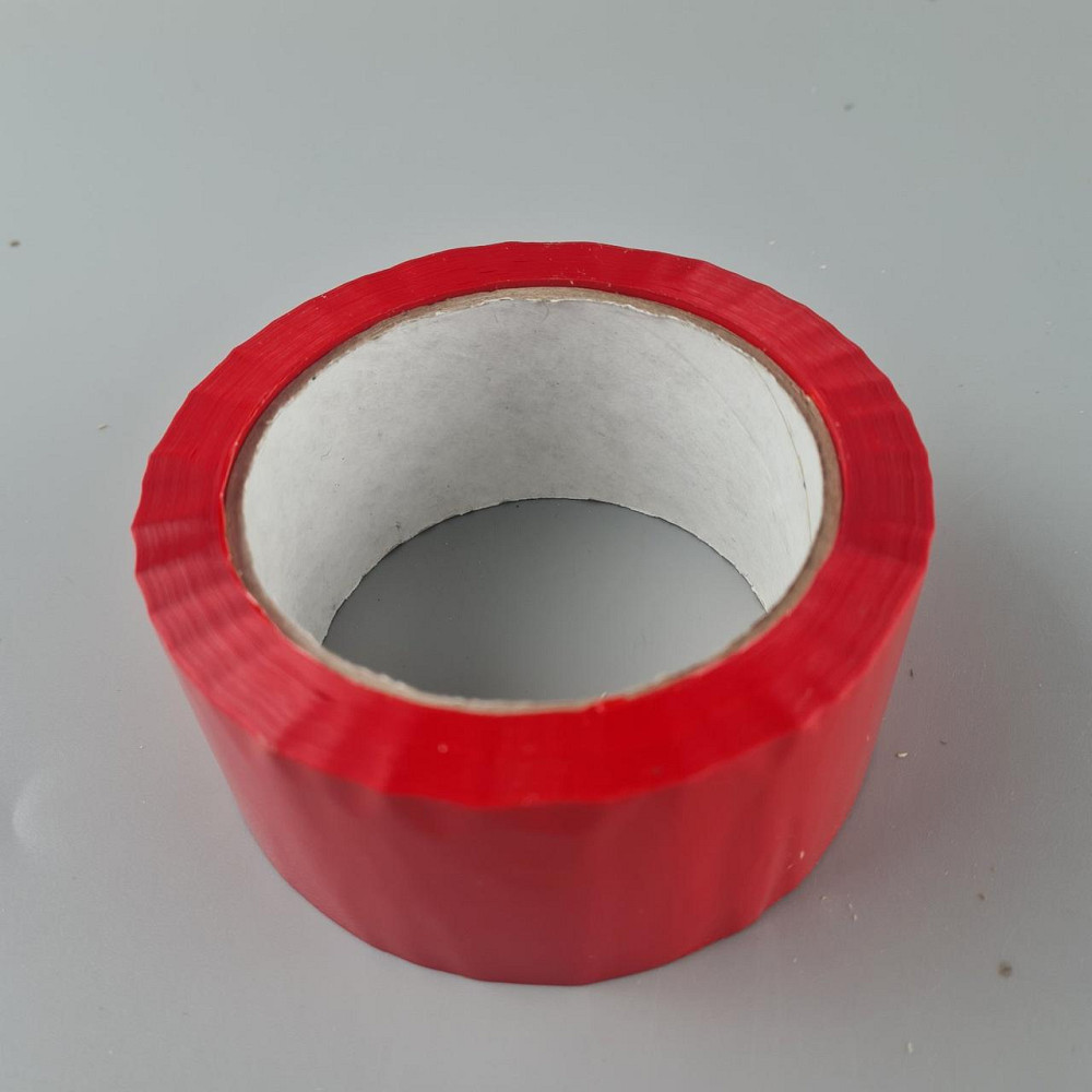 Упаковочный скотч Ярко-Красный 38мк 45мм 80метров  