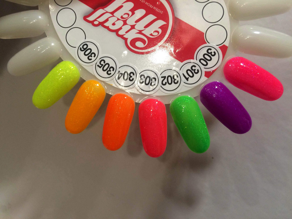 Гель лак My nail 9 мл №305 оранжевый с мелким глитером Киев - изображение 2