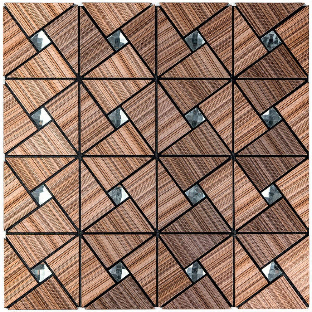 Самоклеюча бронзова алюмінієва плитка Київ - фото 1