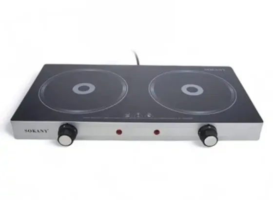 Плита Sokany SK-224 инфракрасная , на 2 конфорки, 2400 Вт (SK-224) Коломия