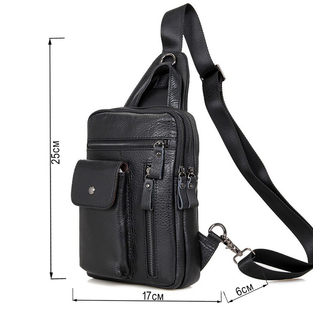 Сумка чоловіча Чорна (Vintage) Київ - фото 7