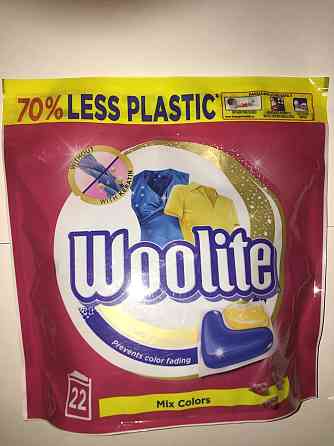 Гель-капсулы для стирки Woolite, 22штMix Colors Львов