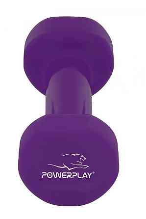 Гантель вінілова PowerPlay 4125 Achilles 2.5 кг. Фіолетова (1шт.) Кам'янське
