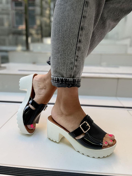 Seastar Шльопанці жіночі SEASTAR GG02 чорні (літо, еко-лак) (2582) 38р.39р.40р. Коломыя - изображение 3