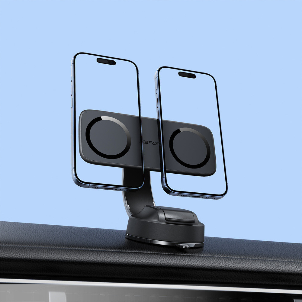 Автомобильный держатель для телефона ACEFAST D60 dual magnet car holder for dashboard Black Одесса - изображение 8