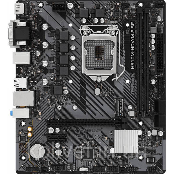 ASRock H510M-HDV/M.2 SE (1200/H470, 2*DDR4, 1xPCIex16, HDMI/DVI/VGA, 4xSATA, M.2, GLan, 7.1ch, mATX) Київ - фото 1