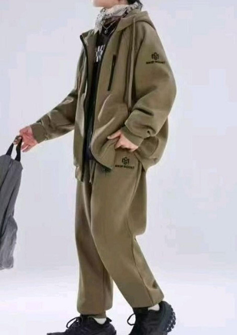 Теплый спортивный костюм на зипке для мальчика подростка на флисе 152,158 Николаев - изображение 2