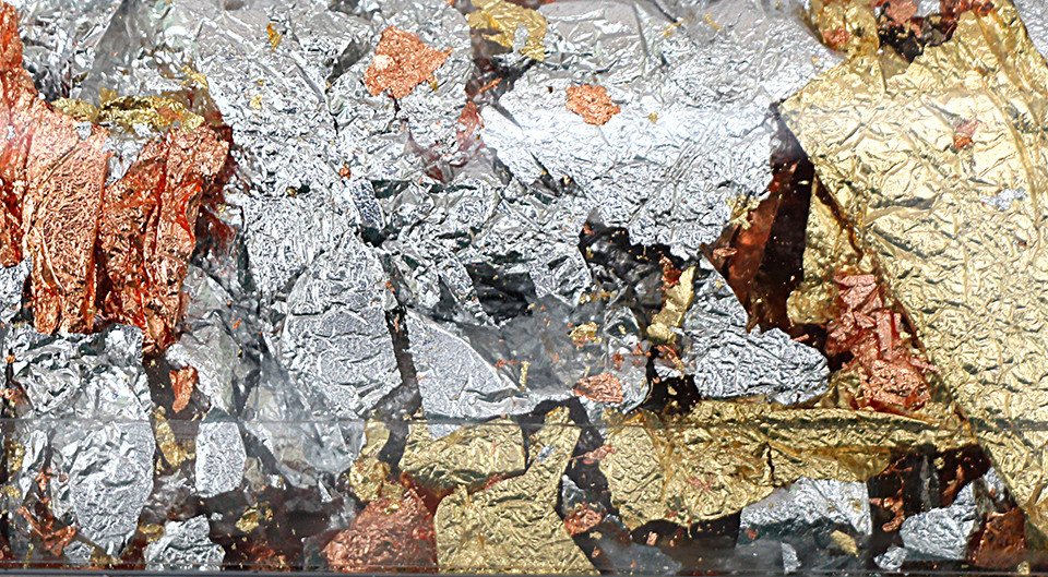 Поталь хлопья микс золото-серебро-медь 1г DK25221 Киев - изображение 2