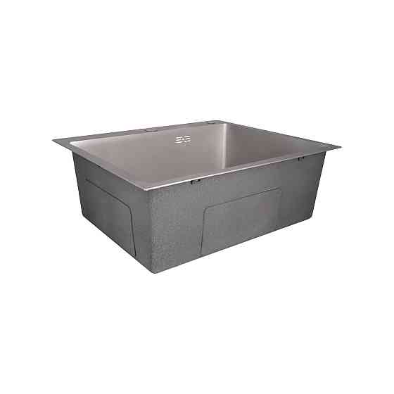 Мийка для кухні інтегрована Lidz Handmade H6050G (LDH6050GPVD43622) Brushed Grey PVD 3,0/1,0 мм Київ