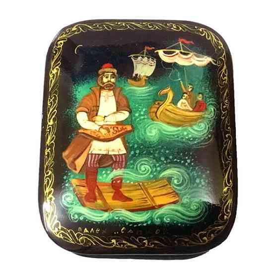 Шкатулка расписная лак Гусляр Киев