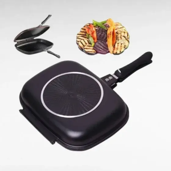 Гриль сковорода 32 см Double grill PAN GRANDBERG Коломыя