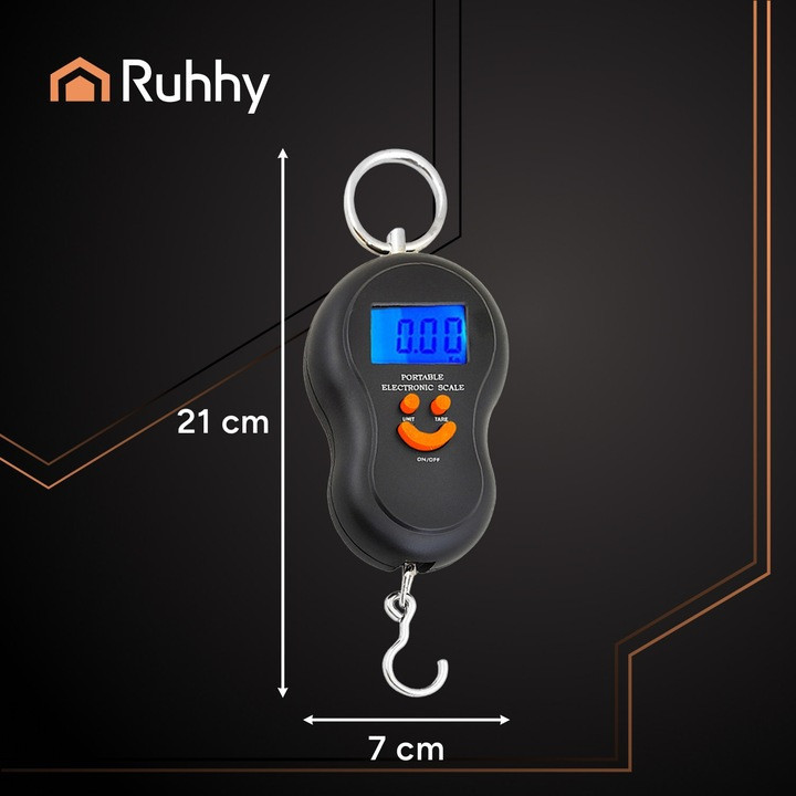 Весы ручные с крючком до 50 кг Ruhhy (26103) Батарейки 2хААА Нововолынск - изображение 5