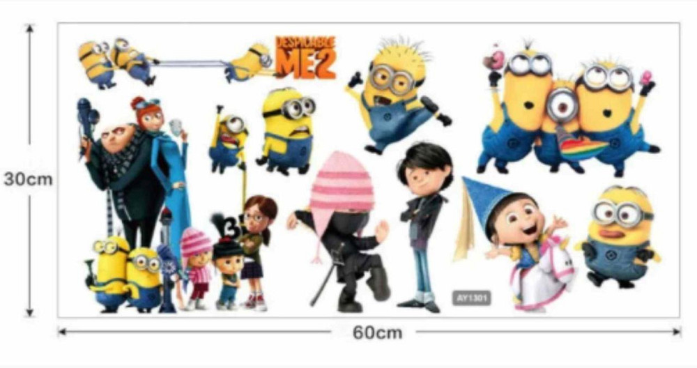 Наклейка декоративна дитяча Міньйони Київ - фото 4