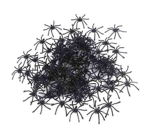 Пауки на Хэллоуин 10 штук 4 см черный Киев