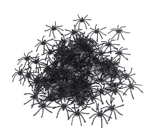 Пауки на Хэллоуин 10 штук 4 см черный Киев - изображение 2