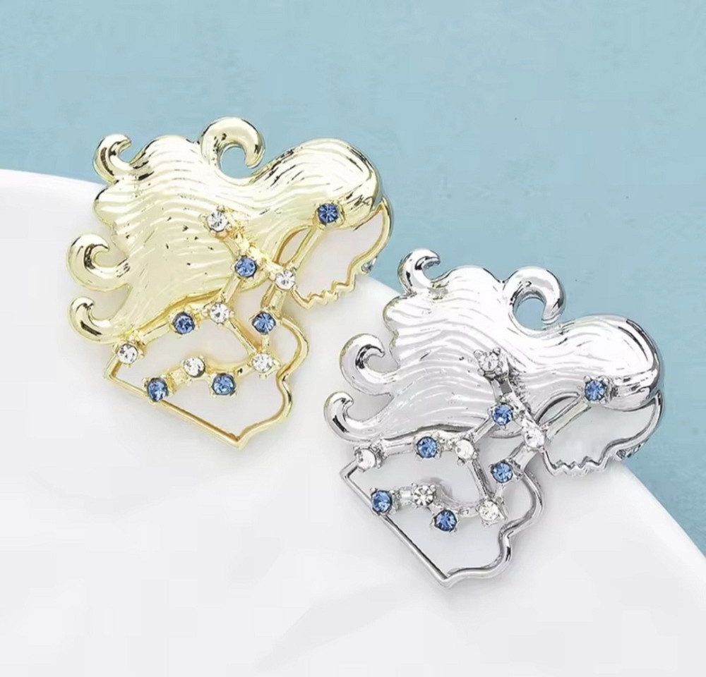 Брошка знак зодіаку "Діви" Золотистий Сміла - фото 7