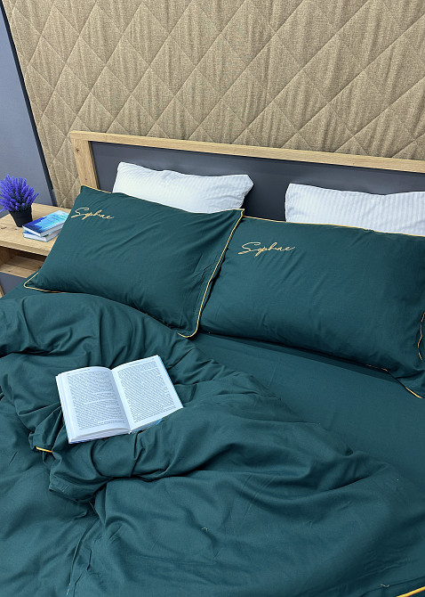 Комплект постільної білизни Сатин, Євро 200х230 Мурена (88-142) Київ - фото 6