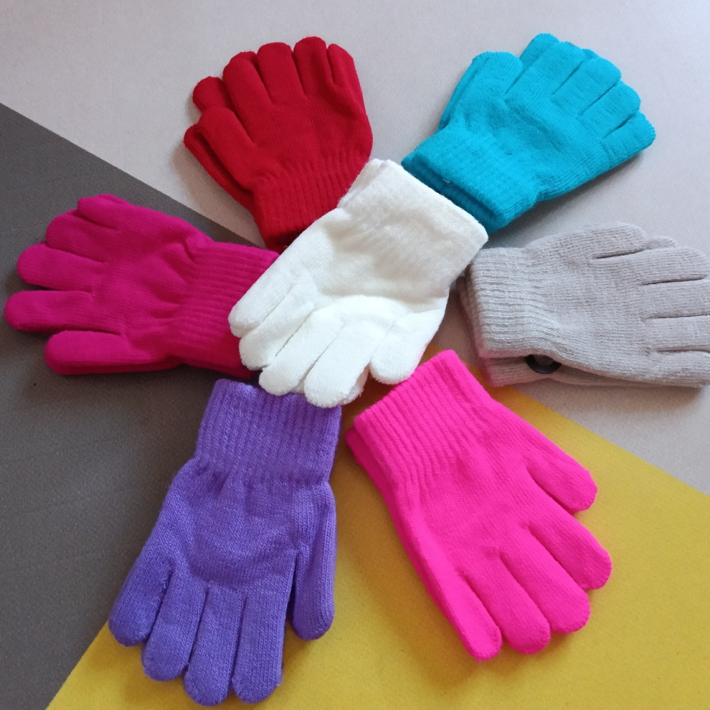 Рукавички дитячі однотонні 2-4 роки для малечі Київ - фото 1