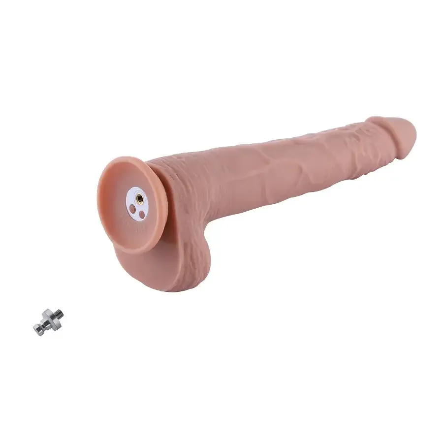 Фалоімітатор 11.8″ з вібрацією для секс-машин Hismith Silicone Dildo with Vibe, KlicLok, пульт ДК Львів - фото 7