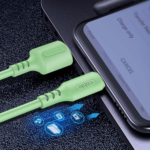 Кабель USB Type-C ColorWay CW-CBUC042-GR 2,4A 1м зелений Житомир