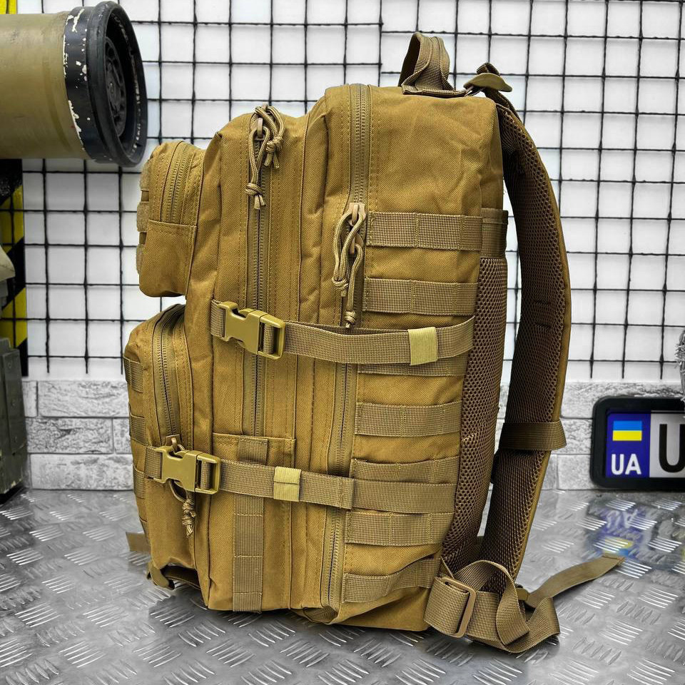 Рюкзак 48л тактический водонепроницаемый с молли Койот Одесса - изображение 6