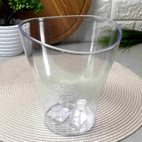 Вазон Ніка для орхідей 16*19см прозорий Алеана Житомир - фото 2