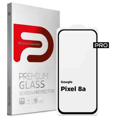 Стекло защитное Armorstandart Pro Google Pixel 8a Black (ARM77800) Винница
