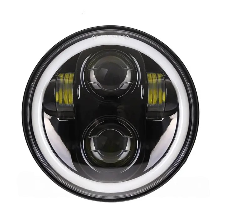 Світлодіодна фара StarLight HP-HLD-12/01 ближнє/дальнє DRL + поворот 5,75" ВАЗ 2106, BMW, Альфа (∅143мм) Харків - фото 1