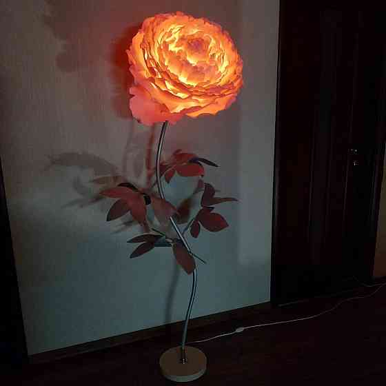 Торшер-нічник "Півонія рожевий" Дніпро