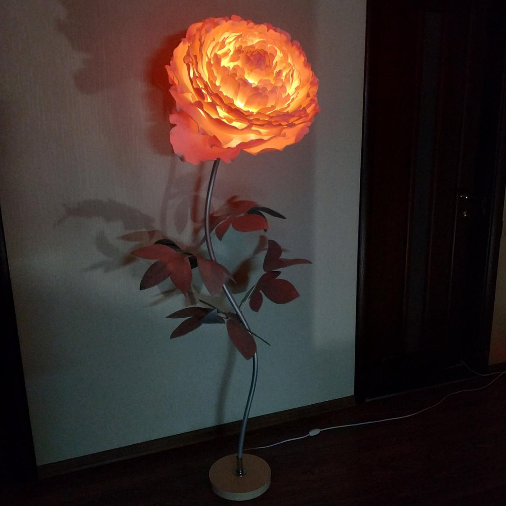 Торшер-нічник "Півонія рожевий" Дніпро - фото 5