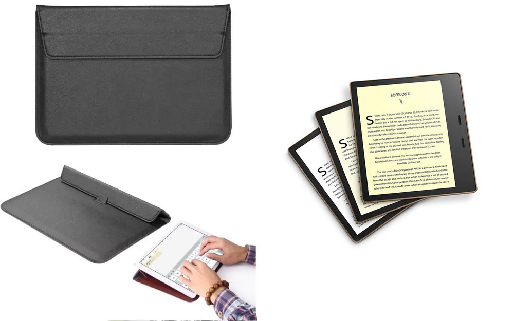 Чехол-конверт VitoCase для Amazon Kindle Oasis 10th Gen, с функцией подставки для книги Черный Киев - изображение 1