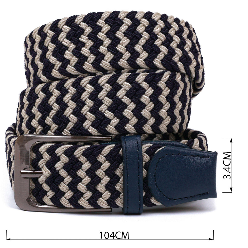 Текстильный ремень Vintage 20812 Синий Киев - изображение 3