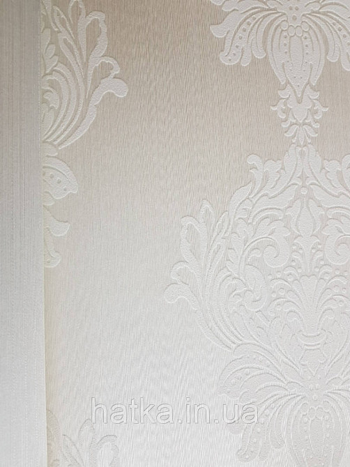 Текстильні шпалери на флізеліновій основі Cador Rasch Textil 086804 вензелі білі Київ - фото 2