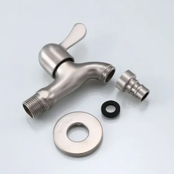Кран поливальний 1/2 Zerix BIB-002 1/2" з нержавіючої сталі SUS304 (ZX5688) Чернівці