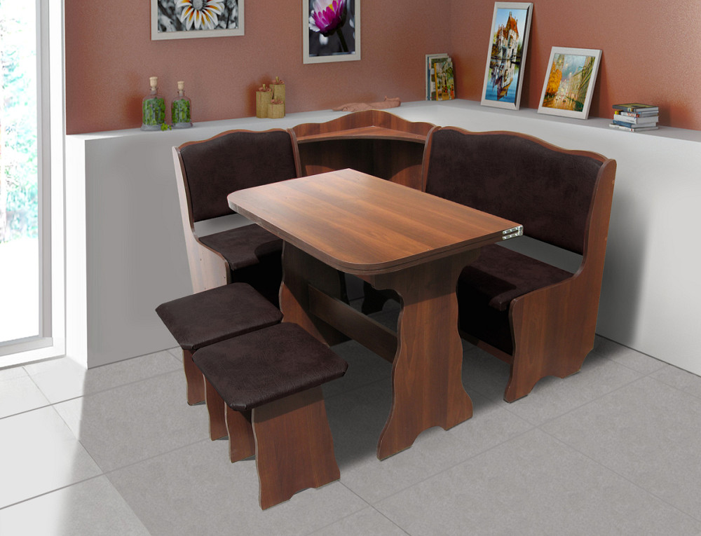 Кухонний гарнітур Симфонія ДСП тем.горіх/шоколад Киев - изображение 1