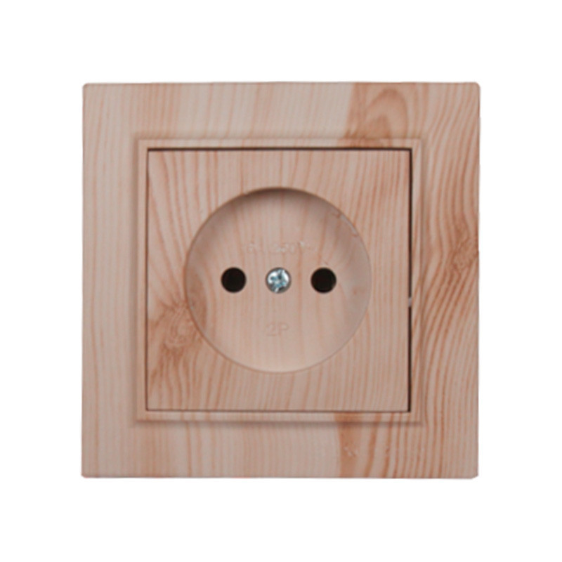 Розетка без заземления 16А, Enzo белое дерево Днепр - изображение 1