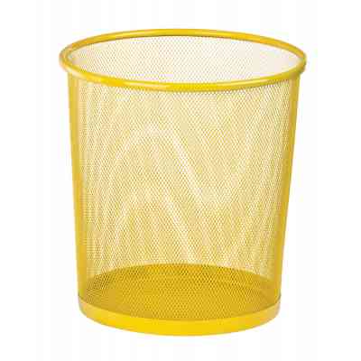 Корзина для бумаг ZiBi металлическая Круглая 10 л Желтая (ZB.3126-08) Винница