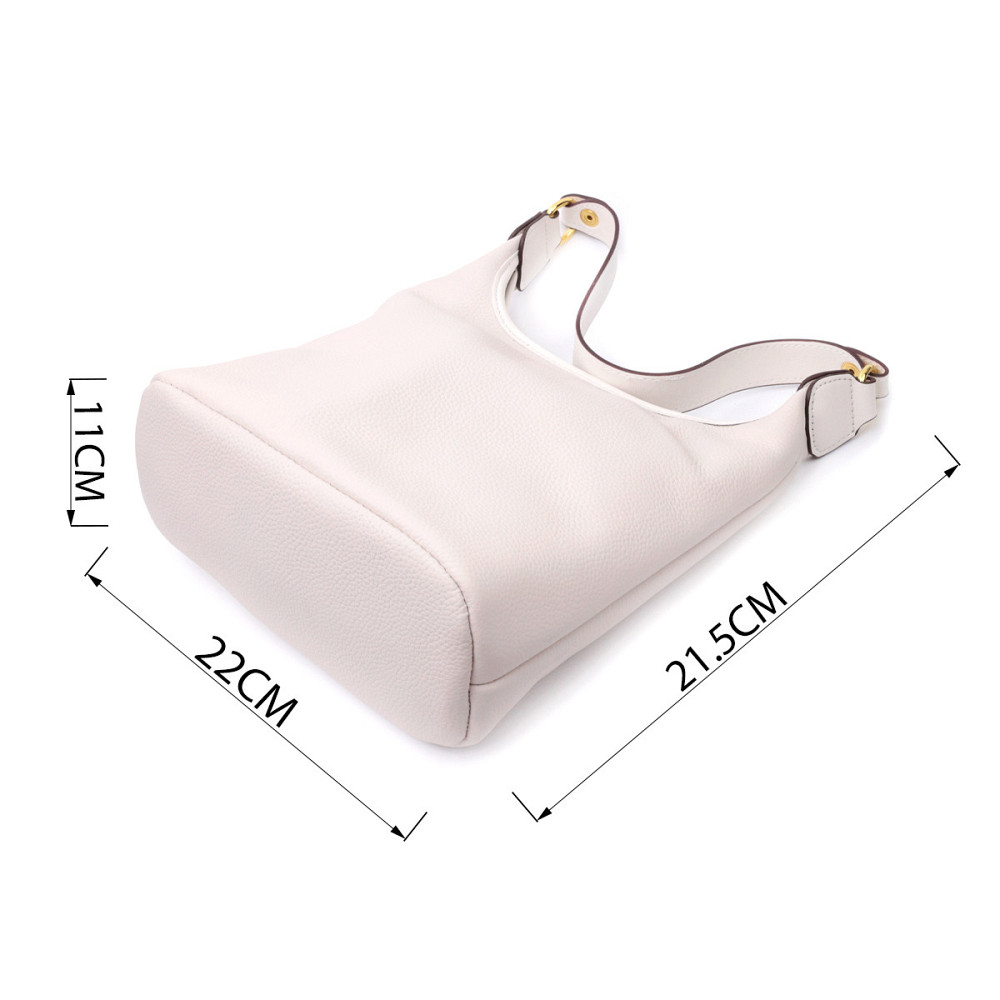 Удобная женская сумка на плечо из натуральной кожи Vintage 22628 Белая Киев - изображение 3