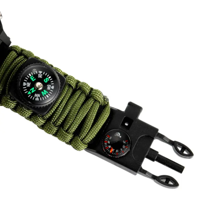 Часы мужские наручные спортивные Skmei 2202 Paracord (Зеленый нейлоновый ремешок) Винница - изображение 8