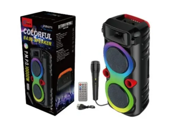 Портативна Bluetooth колонка ZQS8275 40Вт з мікрофоном і пультом ДК, FM/USB/TF, LED підсвітка Одеса