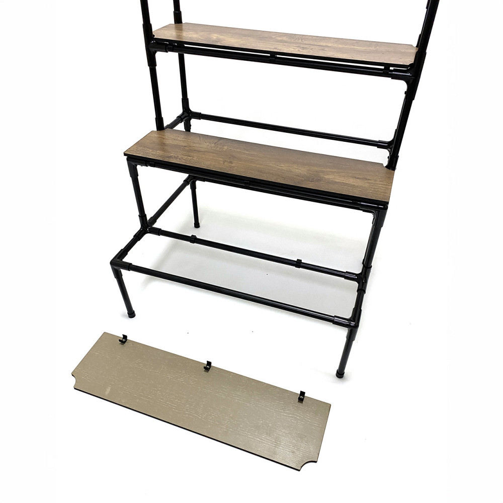 Ступінчаста підставка для рослин Barva, висока підлогова металева етажерка з підвісами для кашпо баг Бориспіль - фото 7