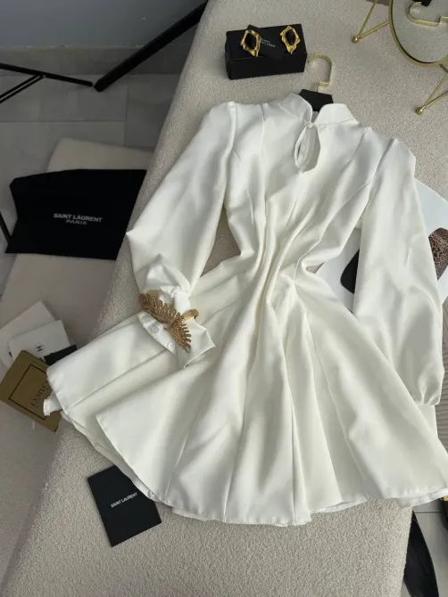 Жіноча класична сукня з акцентом на талії, костюмка преміум, чорна/молоко/барбі Одеса - фото 16