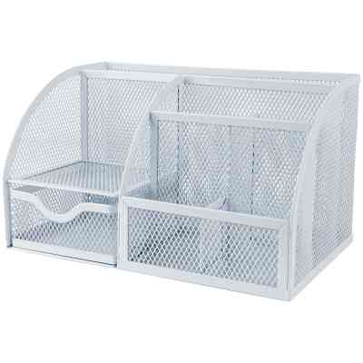 Настольный набор Axent подставка-органайзер 220x140x130 мм металлическая, белая (2125-21-A) Винница