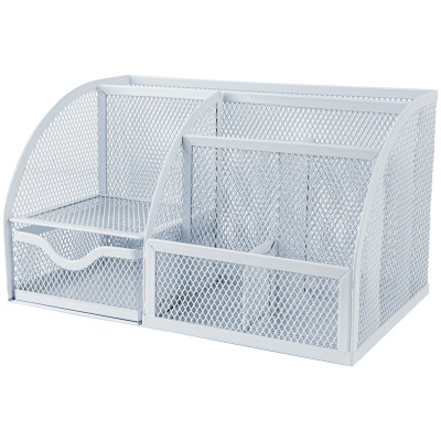 Настольный набор Axent подставка-органайзер 220x140x130 мм металлическая, белая (2125-21-A) Винница - изображение 1