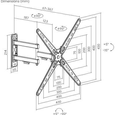 Кронштейн Brateck LDA40-443 Вінниця