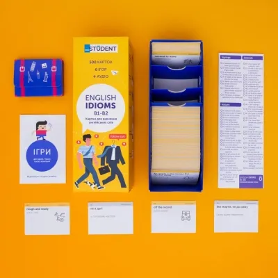 Обучающий набор English Student Карточки для изучения английского языка Idioms B1-B2 (укр.) (591225996) Винница - изображение 3