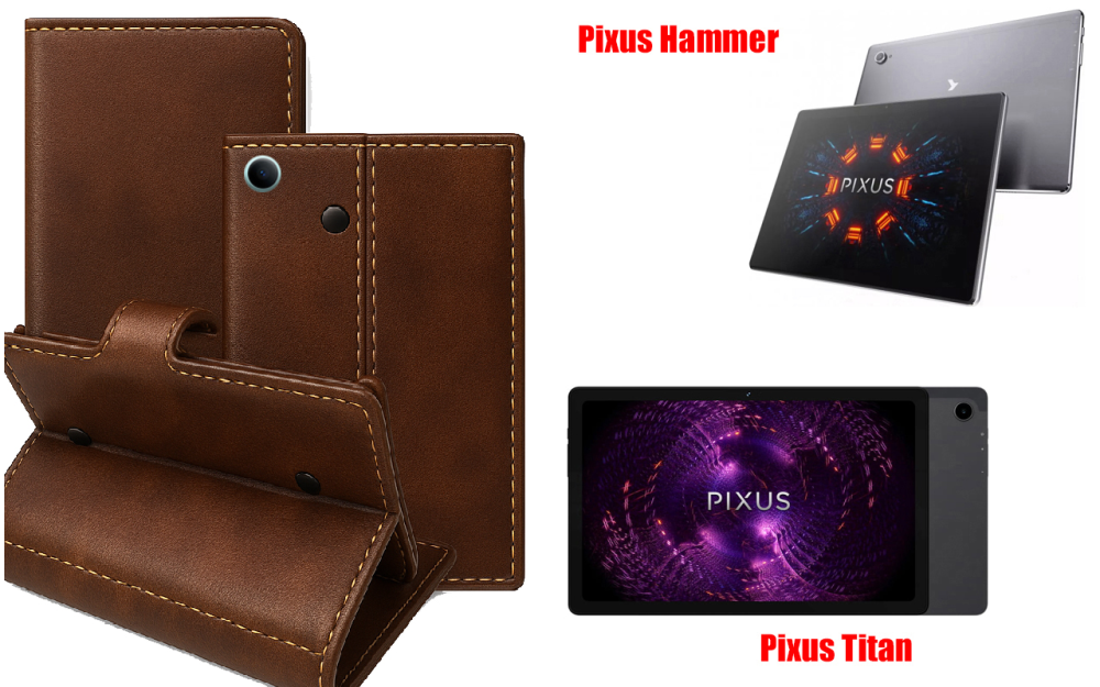 Книжка-трансформер для планшета Pixus Hammer, Pixus Titan, колір Black Buno-Red Київ - фото 1