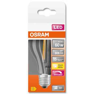Лампочка Osram LEDSCLA60D 7W/827 230V FIL E27 10X1 (4058075115958) Вінниця