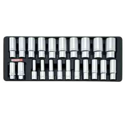 Набір головок Toptul довгих 1/2&quot; 8-32мм 22шт. (у ложементі) (GAAT2202) Вінниця